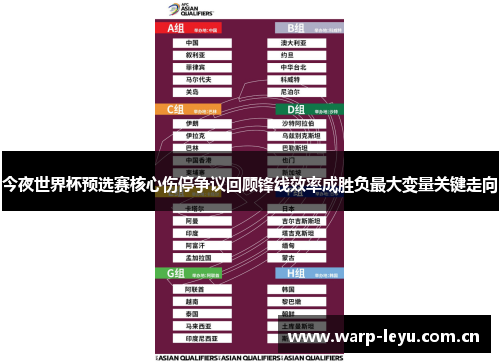 今夜世界杯预选赛核心伤停争议回顾锋线效率成胜负最大变量关键走向